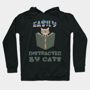 Easily Distracted By Cats Hoodie
